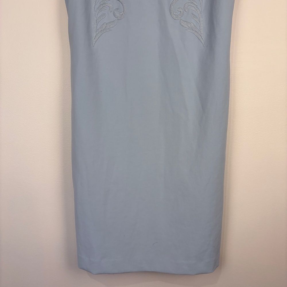 Brooks Brothers Blue Beaded Sleeveless Shift Dress Women's 4 Classic Preppy - Picture 4 of 10